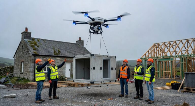 AI-droner revolusjonerer irsk boligbygging