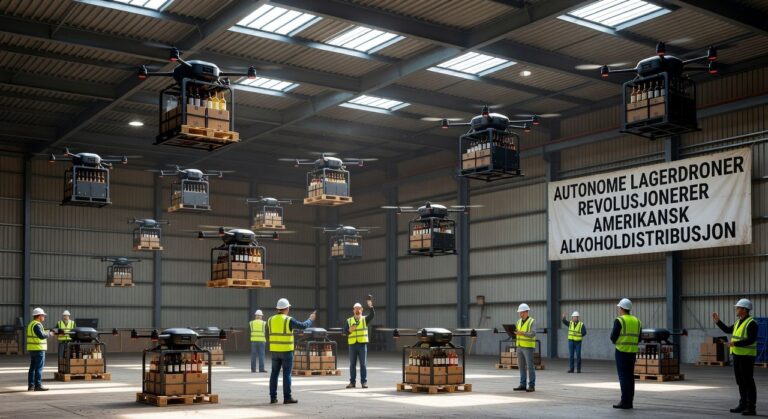 Autonom lagerdrone for inventarstyring i distribusjonssenter