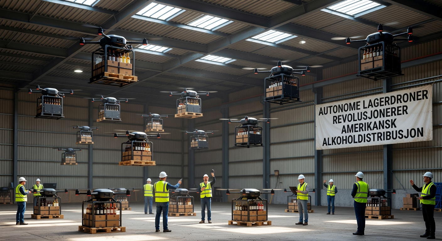 Autonome lagerdroner revolusjonerer amerikansk alkoholdistribusjon