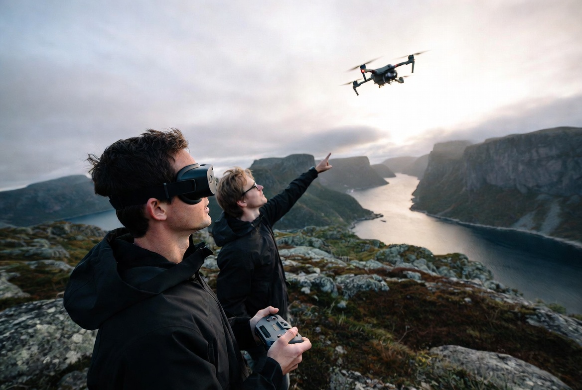 DJI Avata 360 FPV-drone med 360-graders kamera for immersiv flyging