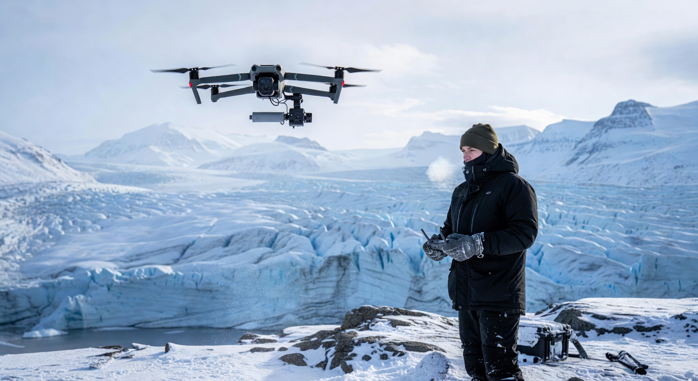 DJI Mavic 3 Enterprise kartlegger Grønlands isbreer