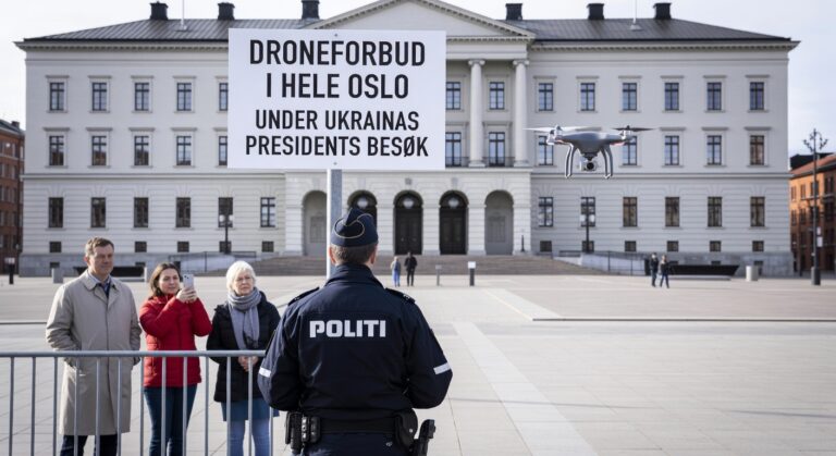 Droneforbud i hele Oslo under Ukrainas presidents besøk