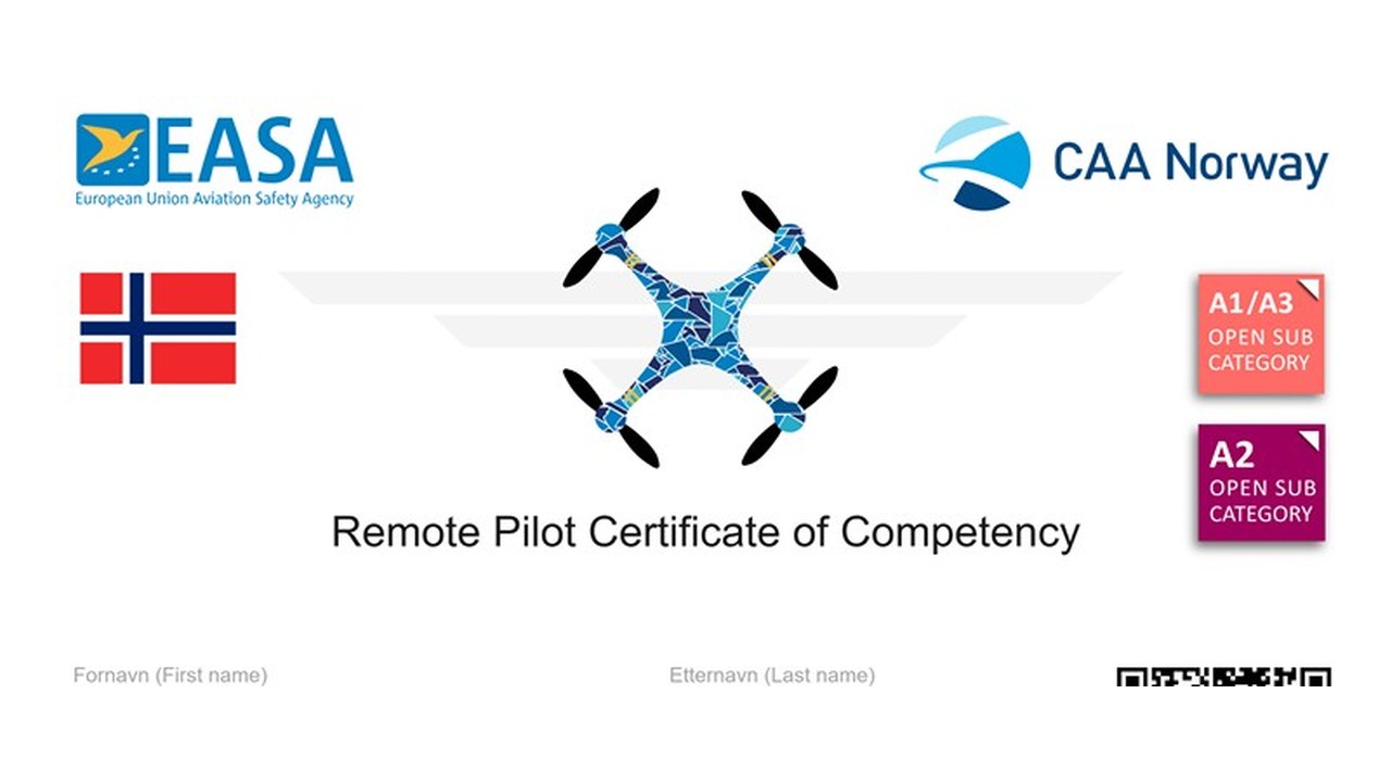 Drone-A2 sertifikat eksamen i Norge - Dronelappen guide