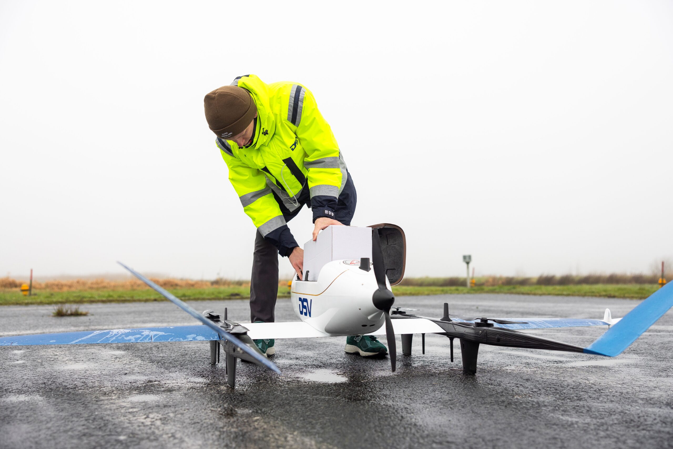 Rigitech Eiger, dronetypen som flyr pakker for DSV fra Vestby
