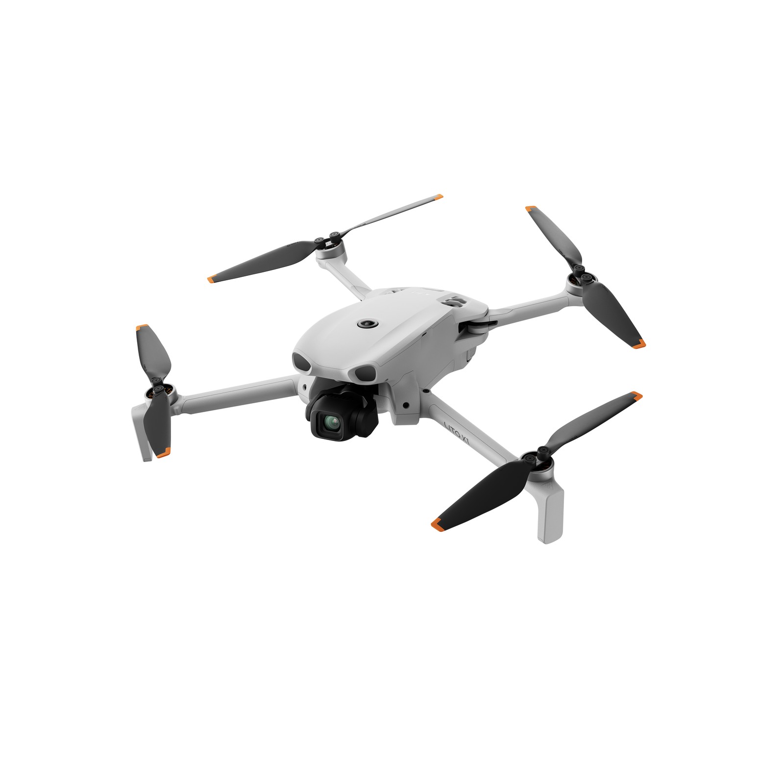 DJI Lito X1 kompaktdrone i 3/4-vinkel mot hvit bakgrunn